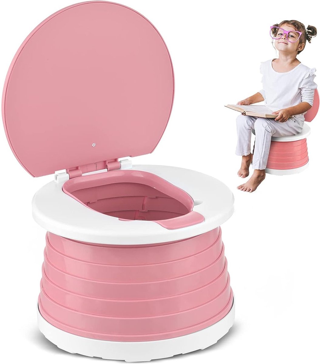 Pliante Toilettes pour Enfants,Pot Pliant de Voyage Portable,Siège