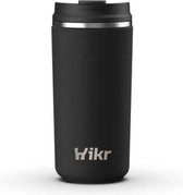 Hikr® Koffiebeker to go - Travel Mug - 380ml - Thermobeker - 18/8 RVS - Reisbeker - Lekvrij & Vacuüm - Roestvrij staal - Thermosbeker - Koffie & Theebeker