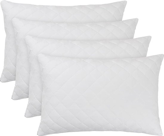 Todocama Beddengoedset, 4-delig, hoeslaken, 2 kussenslopen, 50 x 80 cm, voor bed 200-200 x 190/200 cm, grijsblauw