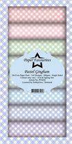 Paper Favourites Pastel Gingham Slimline Paper Pack (PFS020)