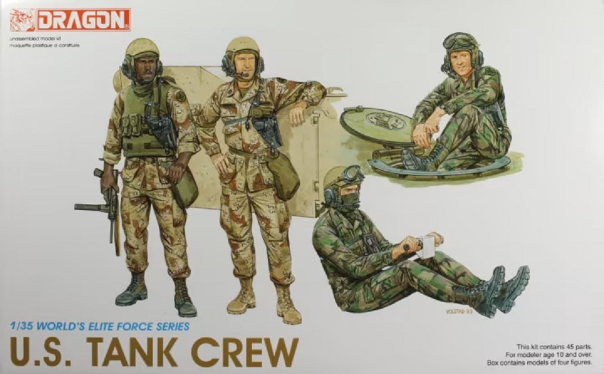 Dragon U.S. Tank Crew Figuren - Militaire voertuigen plastic - 1:35