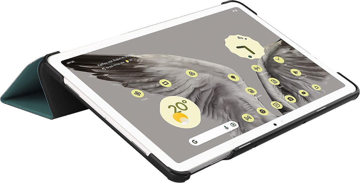 Just in Case tablet Hoes geschikt voor Google Pixel Tablet - TriFold Bookcase - Groen