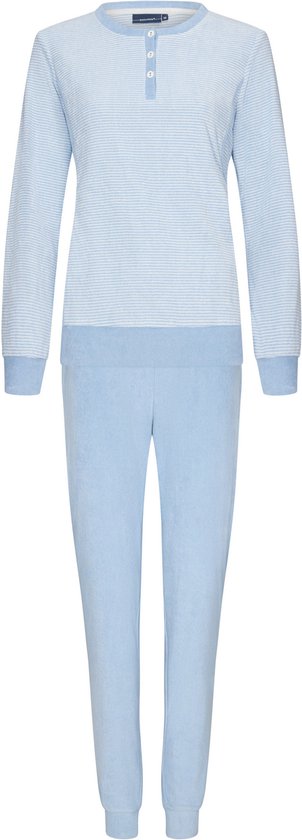 Pastunette - Dames Pyjama set Nellie - Blauw - Badstof - Maat 48