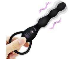 Trillende Prostaat Vibrator I Prostaat Stimulator I Anaal Vibrator I Clitoris en G Spot Stimulatie I Op Batterijen I 2 Standen I Zwart