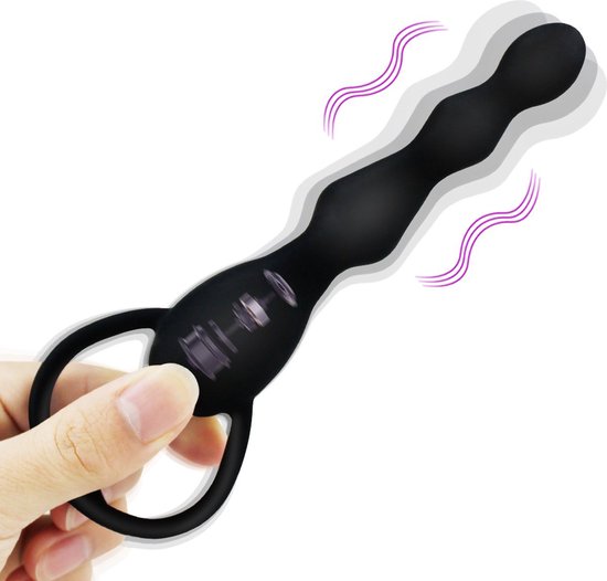 Trillende Prostaat Vibrator I Prostaat Stimulator I Anaal Vibrator I Clitoris en G Spot Stimulatie I Op Batterijen I 2 Standen I Zwart