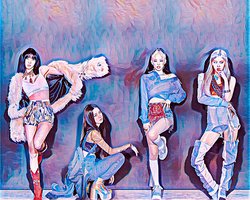K-POP BLACKPINK 1 - Poster - 40 x 50 cm