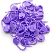 Plastic veiligheidsspelden - 50 stuks - veiligheidsspelden klein - Paars