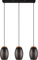 REALITY BIDAR - Hanglamp - Zwart-goud - excl. 3x E27 28W
