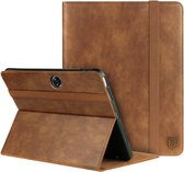 Rosso Element Book Case Cover Convient pour OnePlus Pad | Une protection complète | Ruban élastique | Fonction veille / réveil | Avec porte-stylo | Support réglable | Marron