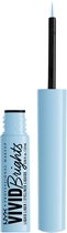 Nyx Professional Makeup - Vivid Brights Liquid Liner - Light Blue Liquid Eye Liner - Blue Thang