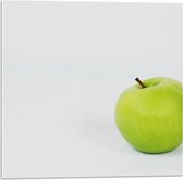 Acrylglas - Appel - Groen - Fruit - Gezond - 50x50 cm Foto op Acrylglas (Met Ophangsysteem)