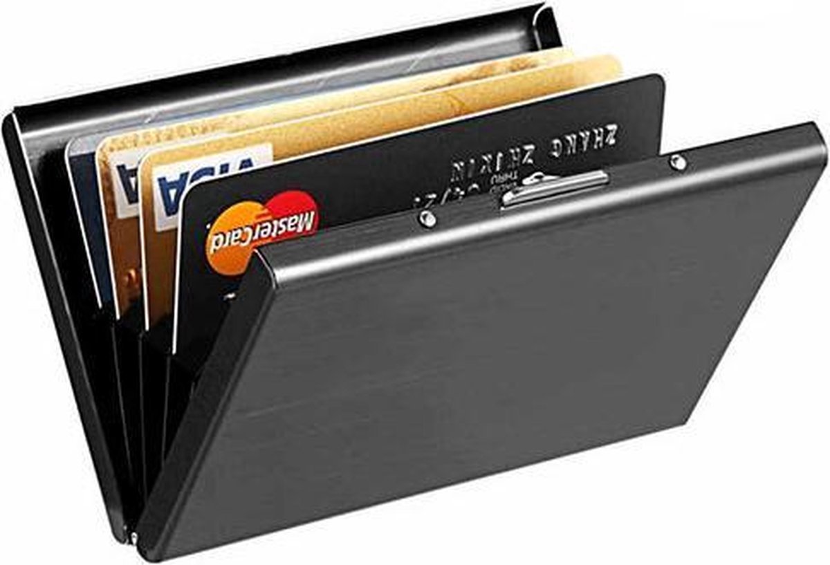 Porte-carte en acier inoxydable - Porte-carte de crédit - Boîte en Métal  inoxydable -... | bol