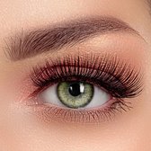 Beauty® kleurlenzen - London Hazel - jaarlenzen met lenshouder - lichtgroene contactlenzen