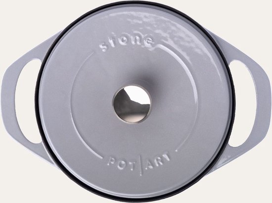 Pentole Agnelli Platte koekenpan, metaal, zilver/zwart, 32 cm