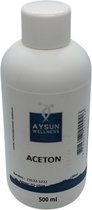 Aceton - 500 ml - Aysun - voor een vlotte Verwijdering van Nagellak - Gellak - Gelpolish - Acrylgel - Polygel, Manicure - Pedicure - Kleefresten