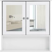 Meuble de salle de bain avec miroir Furnstar - 56,5x13x58,5 cm - Wit