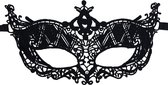 Miresa - Masker MM080 - Zwart oogmasker / feestmasker voor carnaval of minder herkenbaar op cam