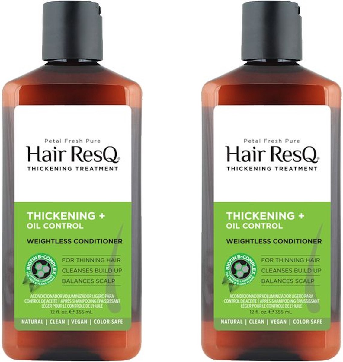 PETAL FRESH - Hair ResQ Conditioner Thickening + Oil Control - 2 Pak