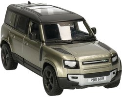 Bburago Modelauto/speelgoedauto Land Rover Defender - groen - 21 cm - schaal 1:24