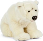 Pluche ijsbeer wit knuffel 61 cm - Pooldieren knuffeldieren - Speelgoed voor kind