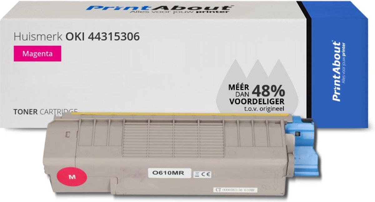 OKI 44315306 toner magenta Huismerk
