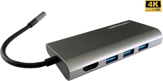 GAME HERO® USB C Hub naar USB en 4K HDMI - 8 in 1 Docking Station