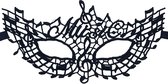 Miresa - Masker MM079 - Oogmasker "Music", leuk voor showgirl, carnaval, gala of themafeest
