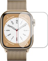 Screenprotector geschikt voor Apple Watch 7/8/9 41mm - Folie Screen Protector geschikt voor Apple Watch 7/8/9 41mm