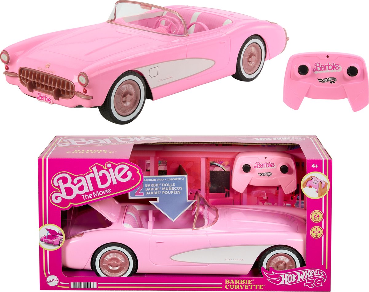 Ensemble cabriolet rose Barbie avec télécommande