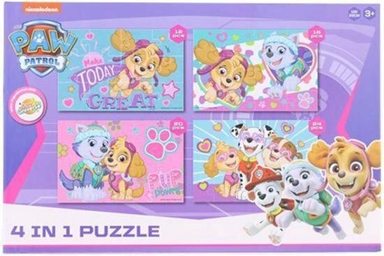 couverture de : Paw Patroul - Puzzle 4 in 1 couverture de : Paw Patroul - Puzzle 4 in 1