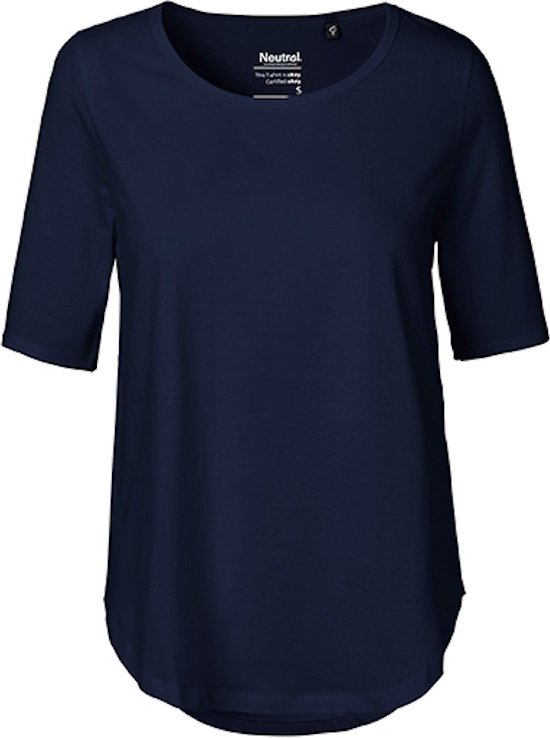 Ladies´ Half Sleeve T-Shirt met ronde hals Navy - XXL