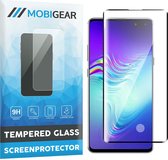 Mobigear - Screenprotector geschikt voor Samsung Galaxy S10 5G Glazen | Mobigear Premium Screenprotector - Case Friendly - Zwart