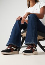 Mexx Sneaker Jilou - Noir/Tan - Femme - Baskets pour femmes - Taille 37