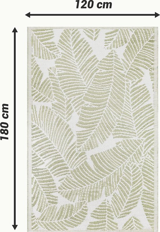 Outdoor tapijt, 120 x 180 cm, groot, terrastapijt, balkondeur, tuin