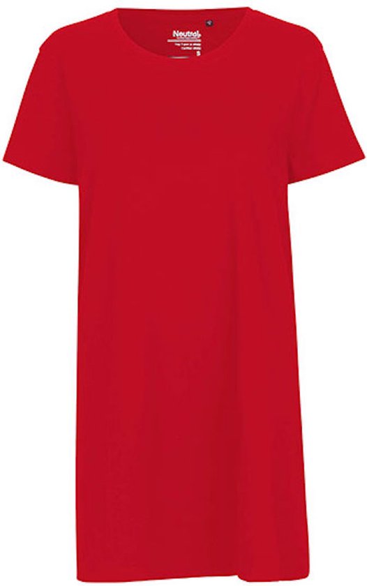 Ladies´ Long Length T-Shirt met korte mouwen Red - M