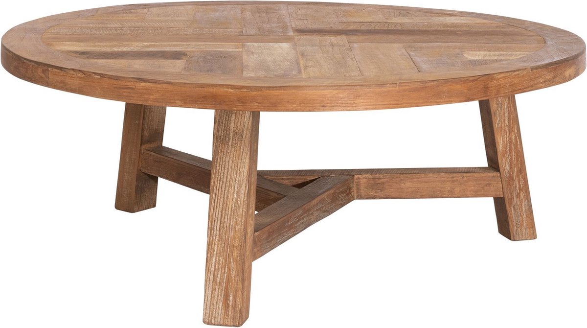 DTP Home Classic Monastery salontafel rond teakhout naturel - Ø90 x 35 cm