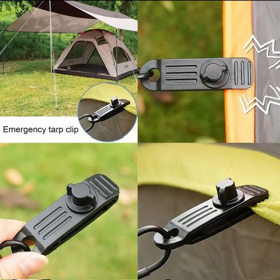 Tent clips / Pockinity Tarp Clips / Canvas Clips / Camping / 5 stuks - I.E.shops