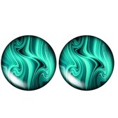 Clip oorbellen-Greeny-Groen- 2 cm- Geen gaatjes- Charme Bijoux