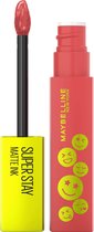 Maybelline New York Lippenstift Super Stay Matte Ink Mood Maker 435 De-Stresser, 5 ml