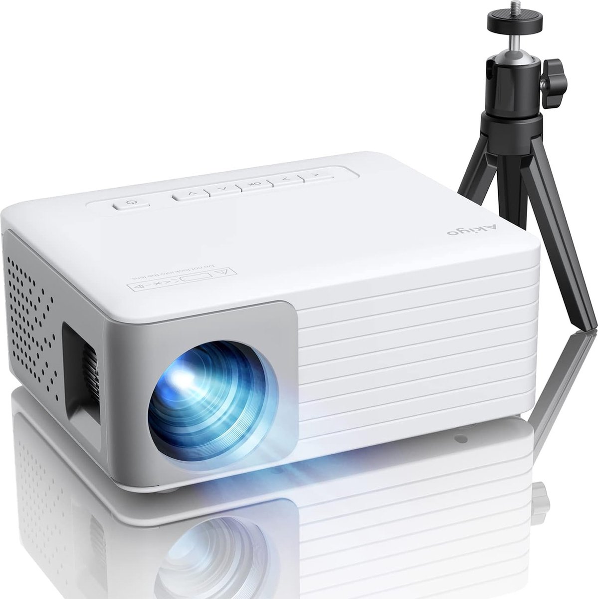 N-Trendsfactory projector - Wit - Compact - Compatibel met verschillende elektronica - Kwalitatief - Met standje - Uiterst stil - Verander het geluid naar keuze - Levering Sneller dan Aangegeven!