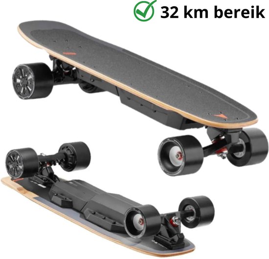 Meepo Professioneel Elektrisch Skateboard - Mini V5 ER - 45 km/u - 32 km Bereik - 4 Snelheidsstanden - Beklimt tot 18° Hellingshoek - Bediening Met Afstandsbediening