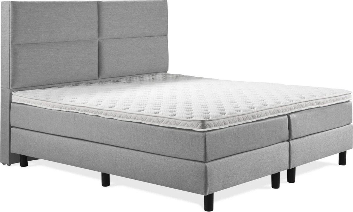 Boxspring Luxe 140x220 4 vlaks Grijs