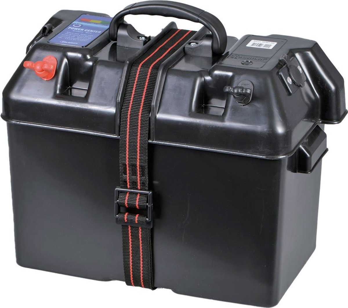 Power accubak met quickfit aansluitingen 30A en accutester