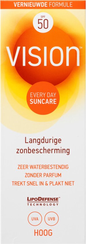 Vision Every Day Sun Protection - Zonnebrand - SPF 50 - 180 ml - Vision