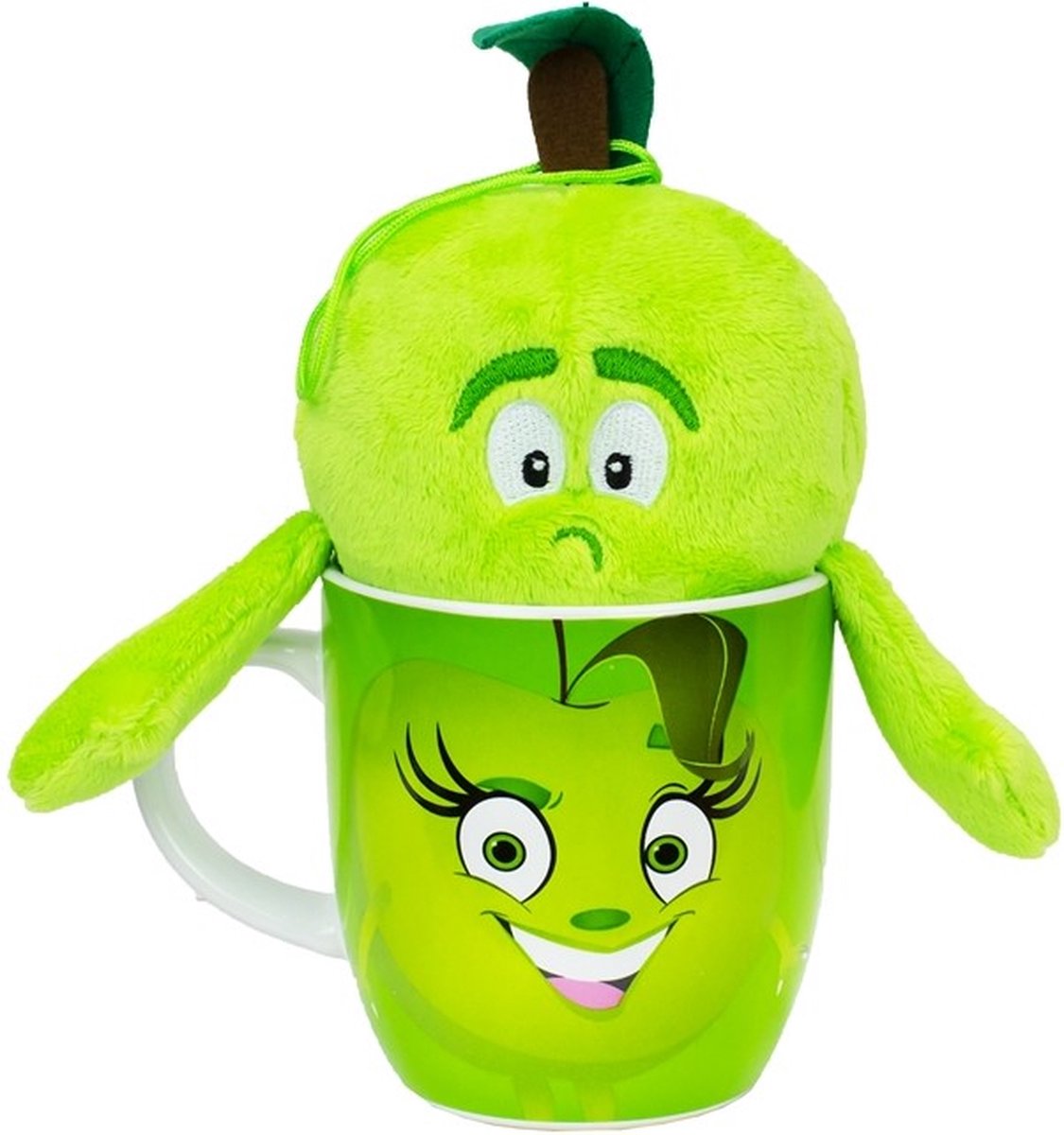GOODNESS GANG MOK + PLUCHE KNUFFEL APPEL 11X9,5X19CM