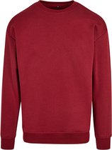 Unisex Sweater 'Crewneck' ronde hals Burgundy - 5XL
