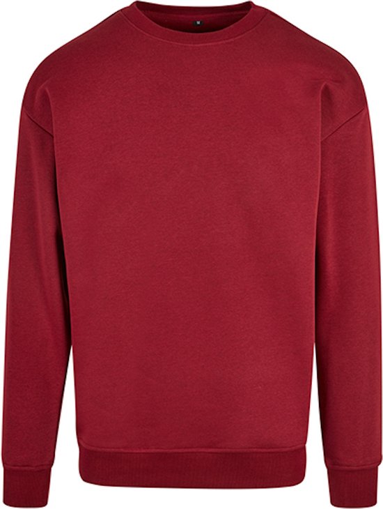 Unisex Sweater 'Crewneck' ronde hals Burgundy - 5XL