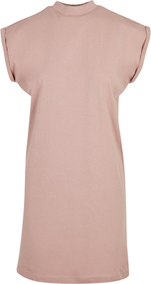 Build Your Brand - Turtle Extended Korte Dames T-Shirt Jurk - Dusk Rose maat 5XL