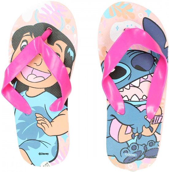 Chaussons Lilo & Slippers Rose - Taille 26/27 - Slippers Stitch Disney Enfants