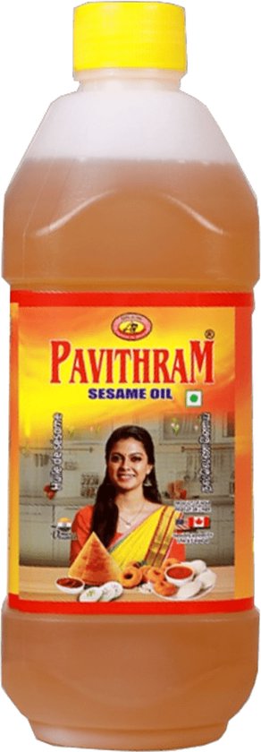 Foto: Pavithram sesamolie 3x 500 ml